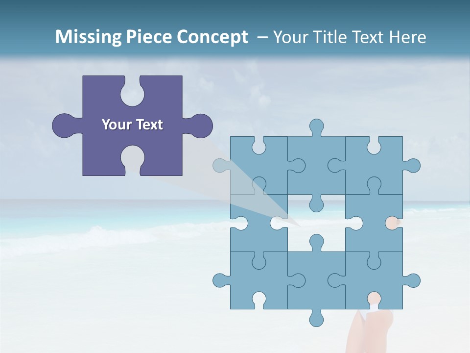 Relaxing Travel Sunbathing PowerPoint Template