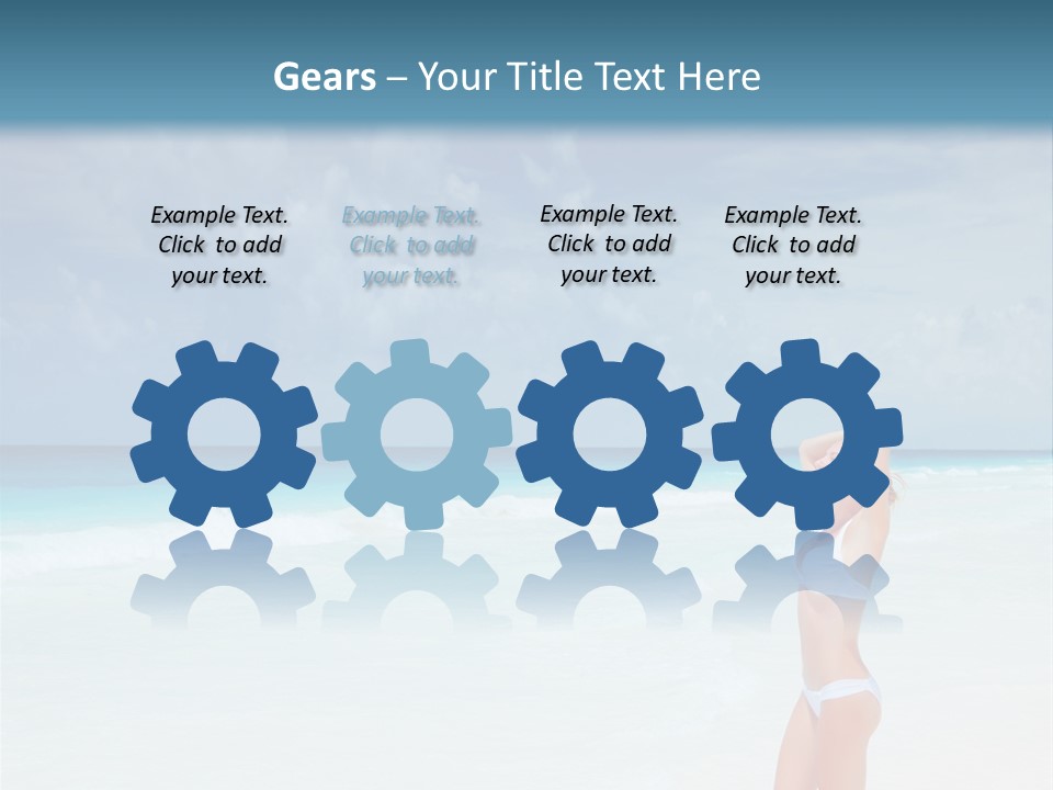 Relaxing Travel Sunbathing PowerPoint Template