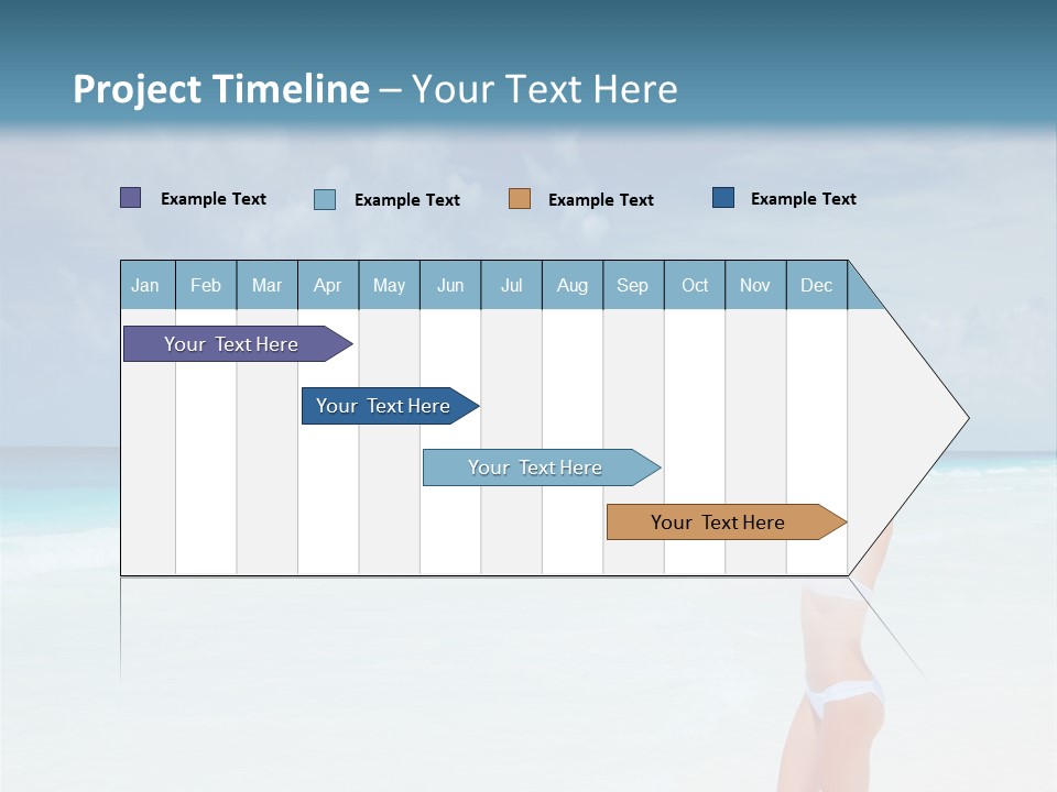 Relaxing Travel Sunbathing PowerPoint Template