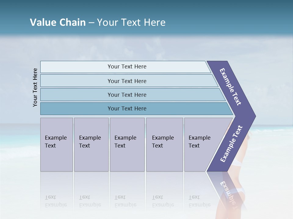 Relaxing Travel Sunbathing PowerPoint Template