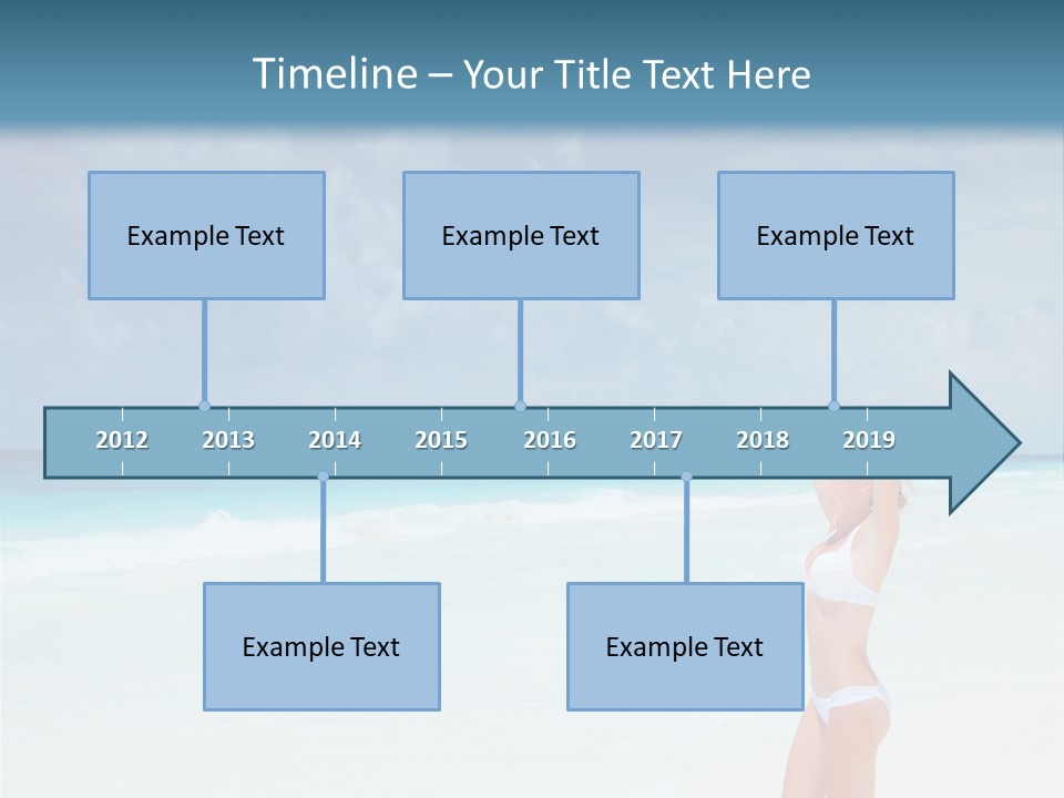 Relaxing Travel Sunbathing PowerPoint Template