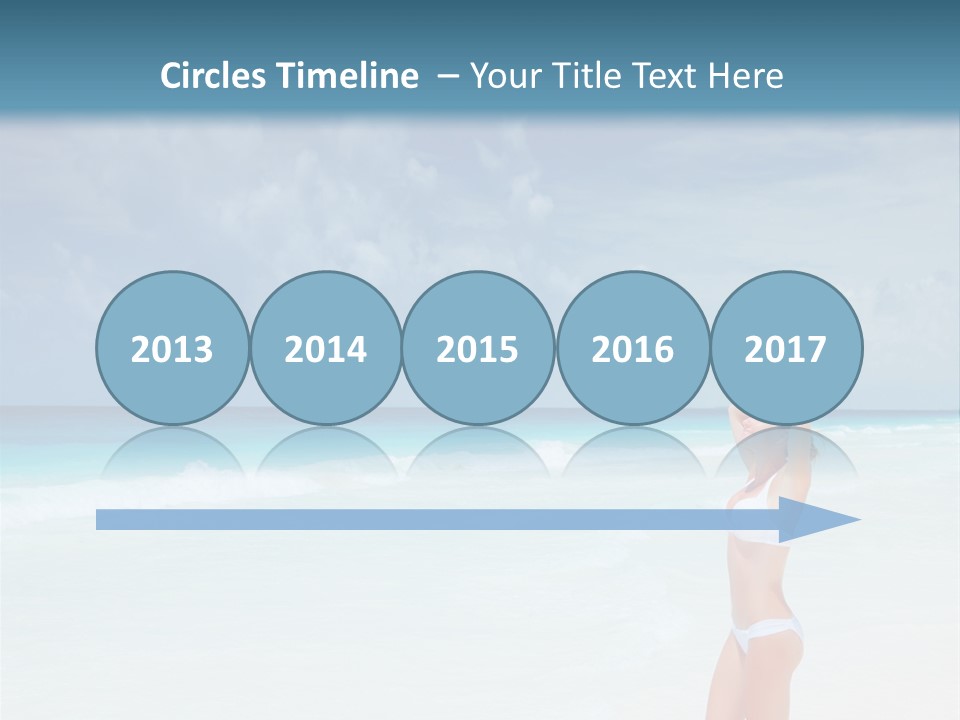 Relaxing Travel Sunbathing PowerPoint Template