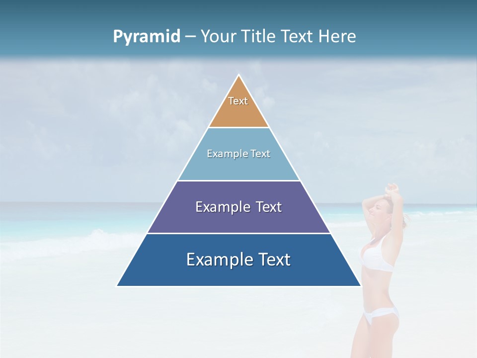 Relaxing Travel Sunbathing PowerPoint Template