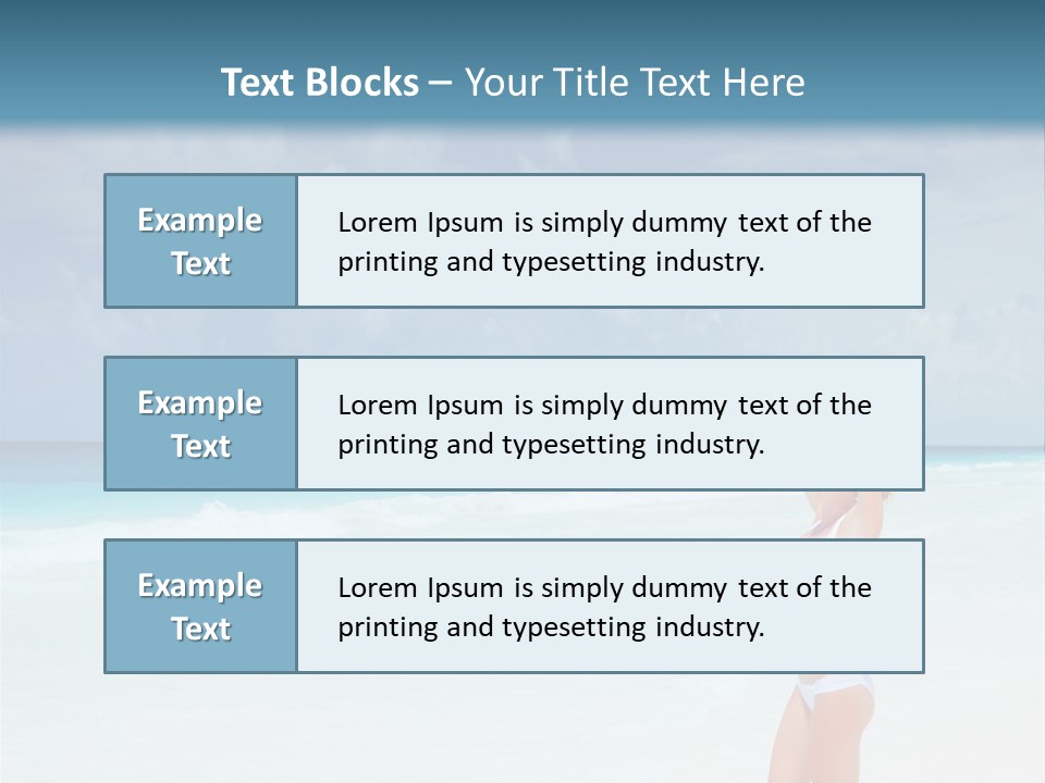Relaxing Travel Sunbathing PowerPoint Template