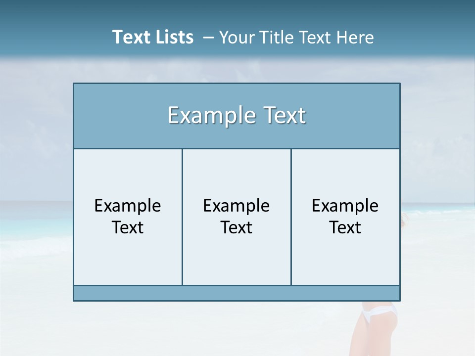 Relaxing Travel Sunbathing PowerPoint Template