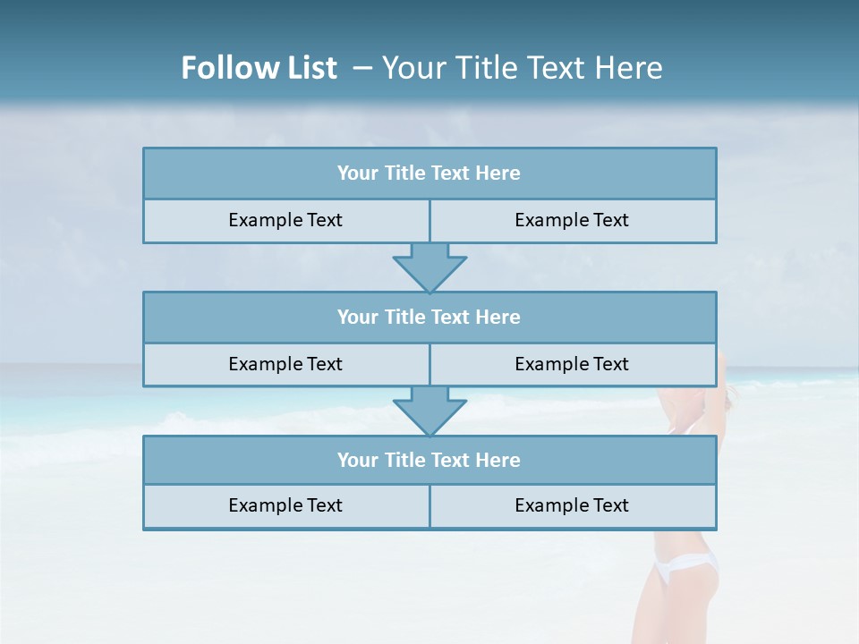 Relaxing Travel Sunbathing PowerPoint Template
