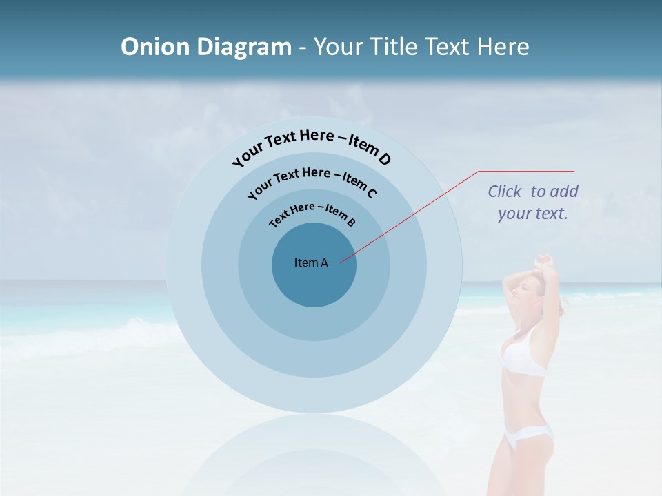 Relaxing Travel Sunbathing PowerPoint Template