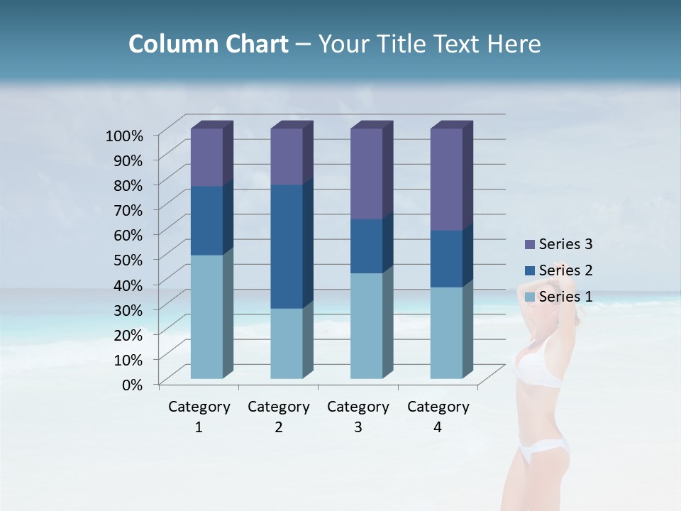 Relaxing Travel Sunbathing PowerPoint Template