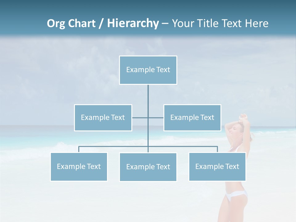 Relaxing Travel Sunbathing PowerPoint Template