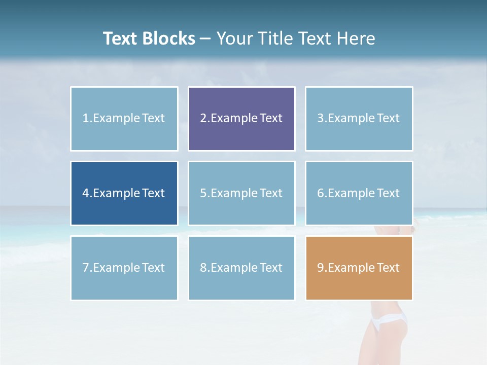 Relaxing Travel Sunbathing PowerPoint Template