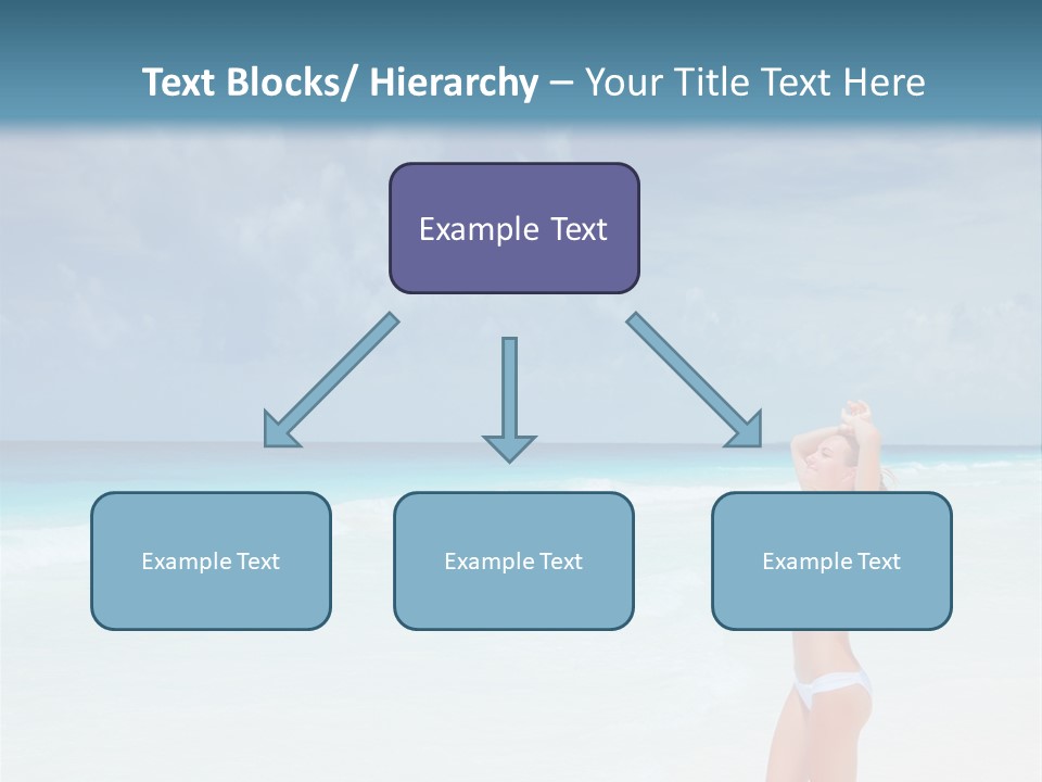 Relaxing Travel Sunbathing PowerPoint Template