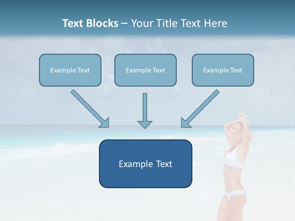 Relaxing Travel Sunbathing PowerPoint Template