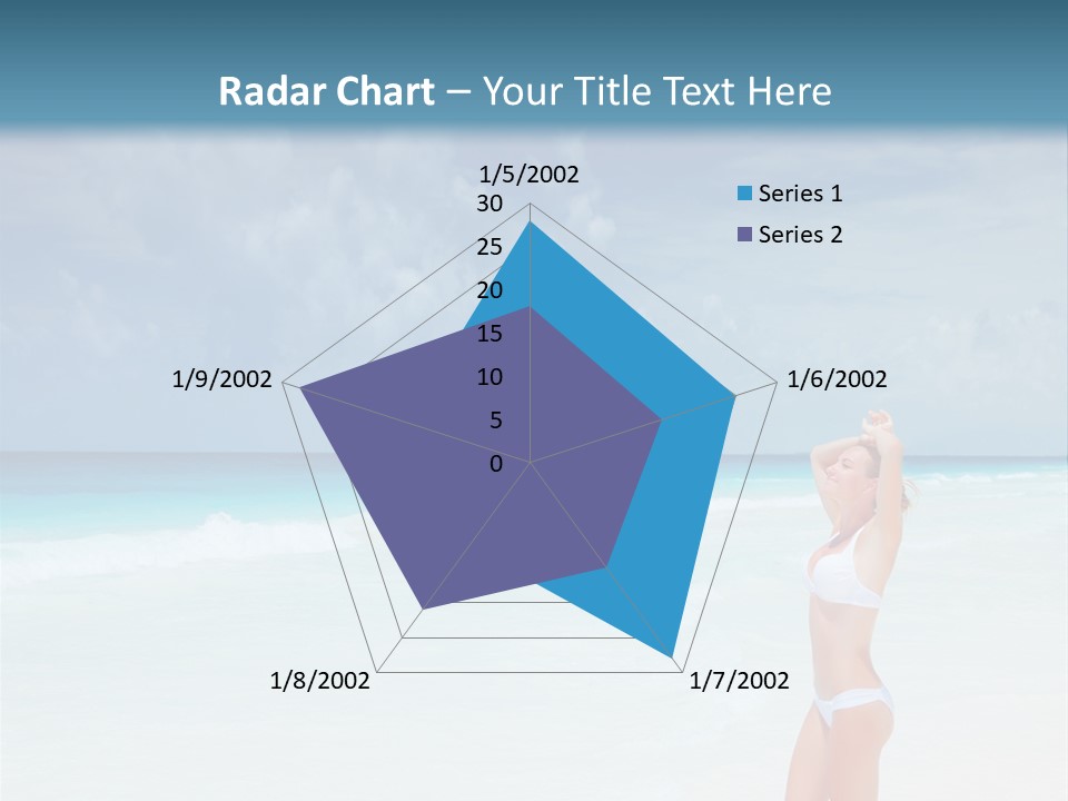 Relaxing Travel Sunbathing PowerPoint Template