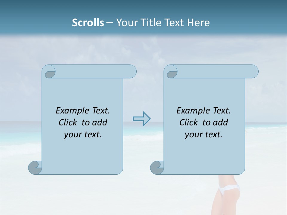 Relaxing Travel Sunbathing PowerPoint Template