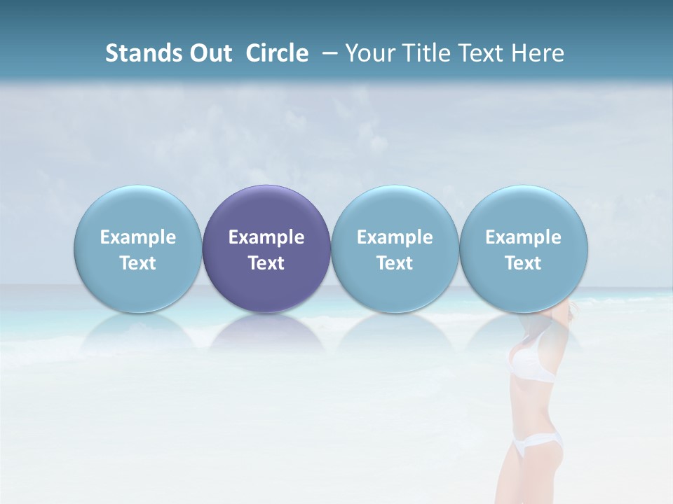 Relaxing Travel Sunbathing PowerPoint Template