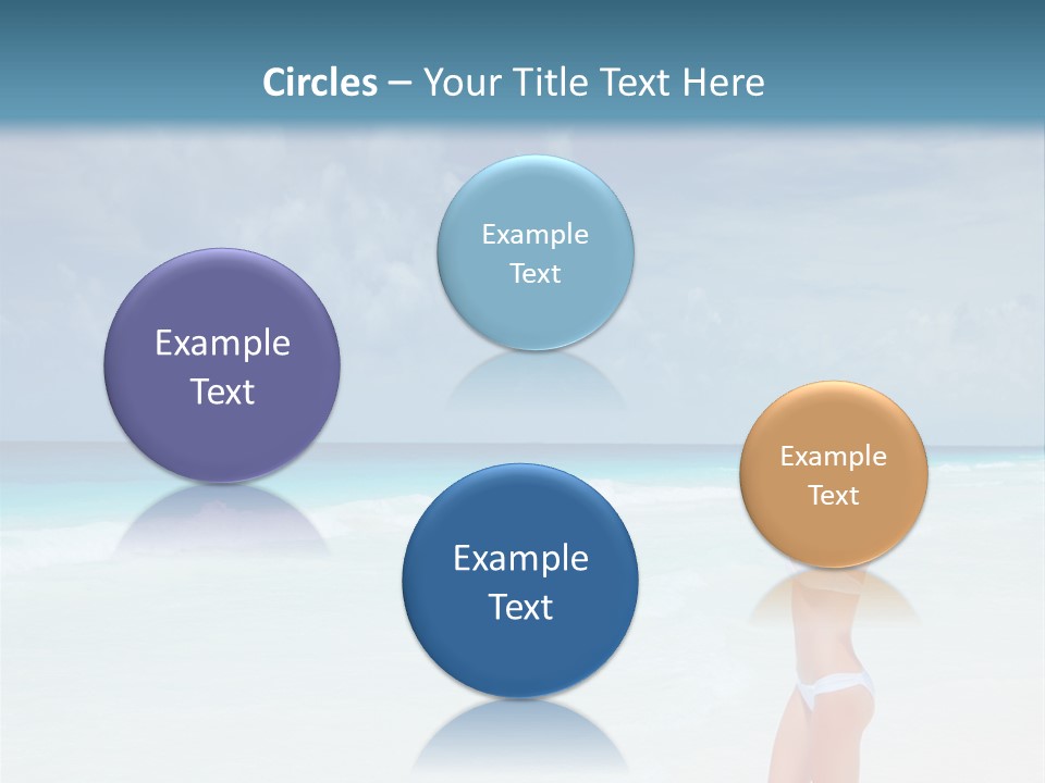 Relaxing Travel Sunbathing PowerPoint Template