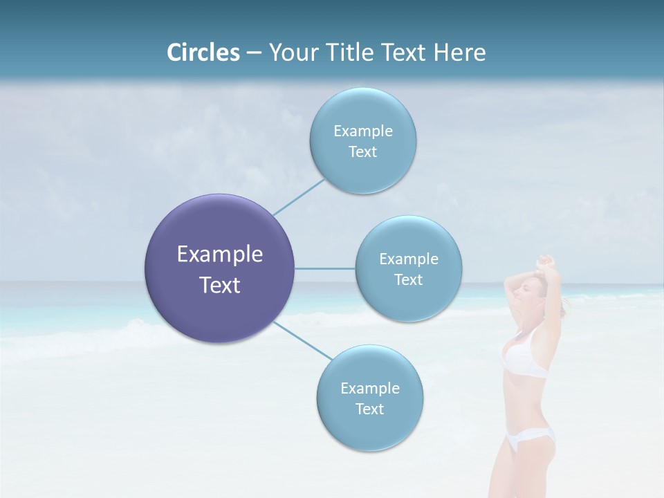 Relaxing Travel Sunbathing PowerPoint Template