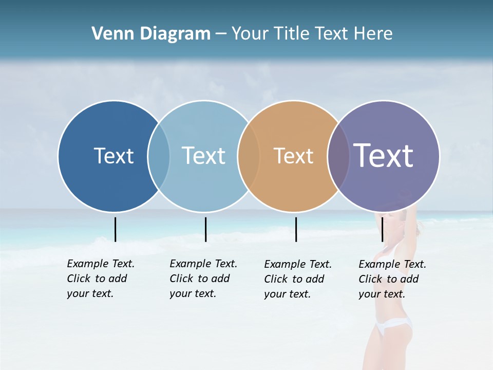 Relaxing Travel Sunbathing PowerPoint Template