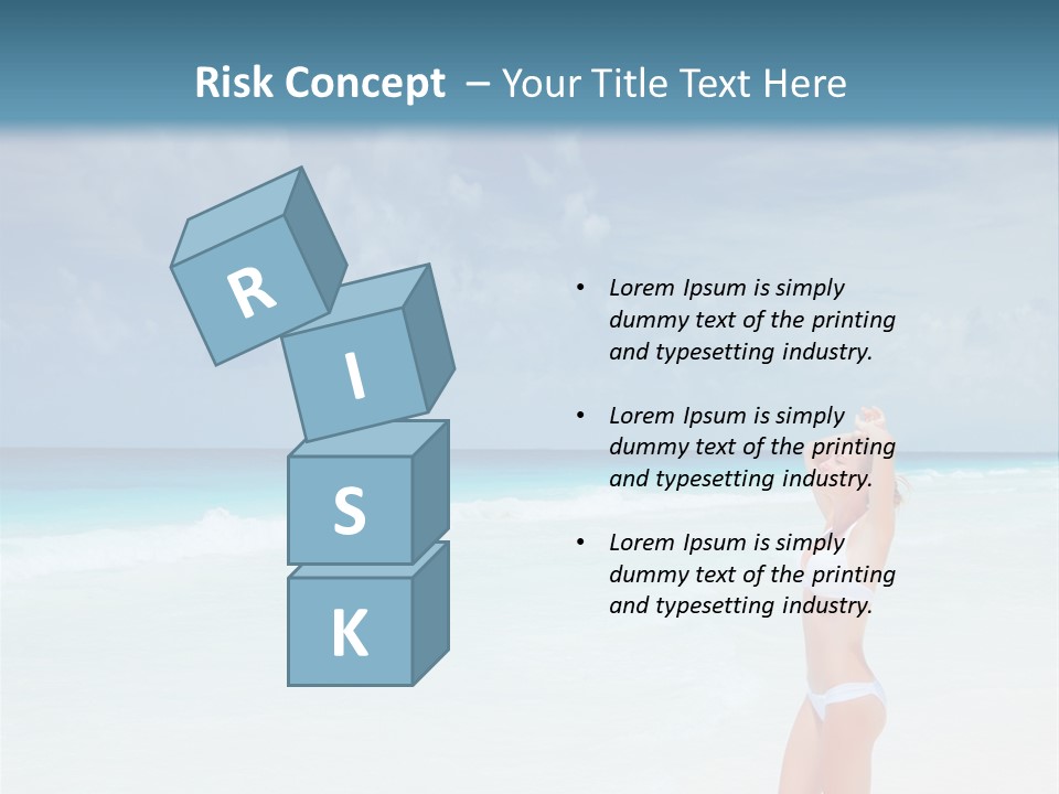 Relaxing Travel Sunbathing PowerPoint Template