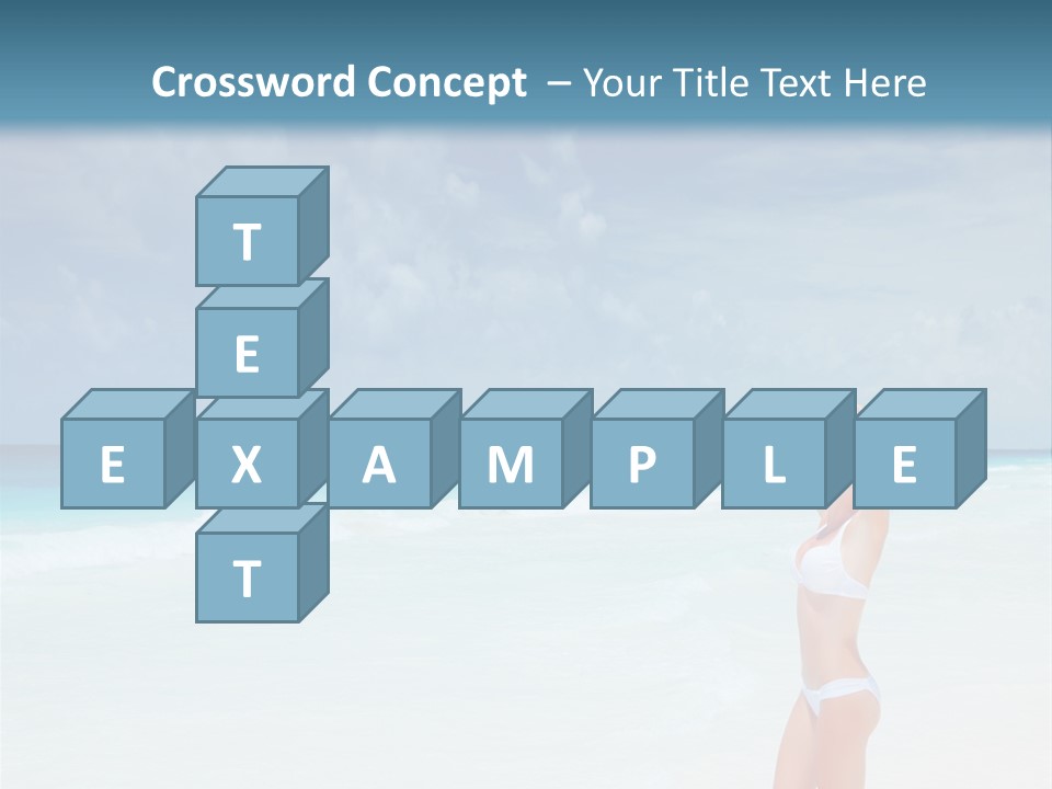 Relaxing Travel Sunbathing PowerPoint Template