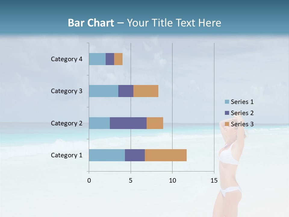 Relaxing Travel Sunbathing PowerPoint Template