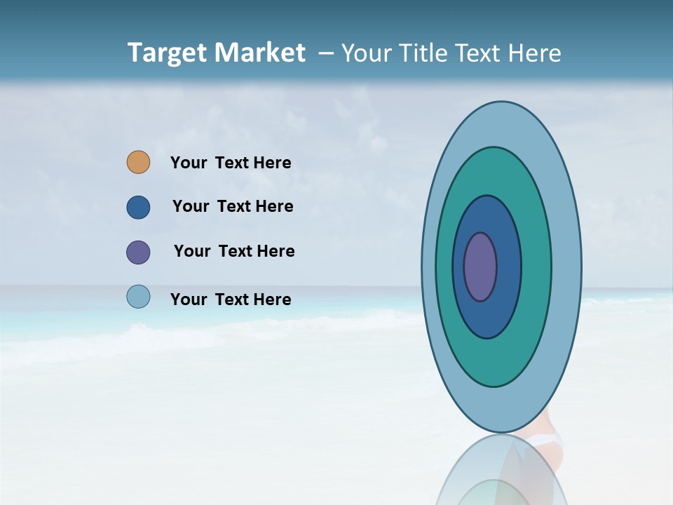 Relaxing Travel Sunbathing PowerPoint Template