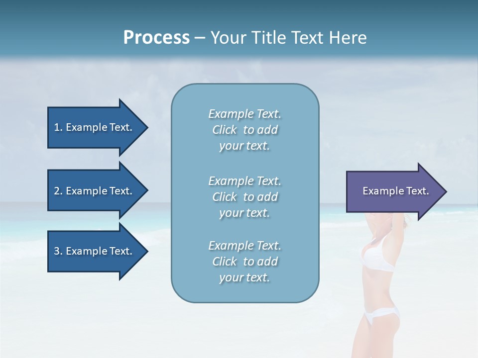 Relaxing Travel Sunbathing PowerPoint Template