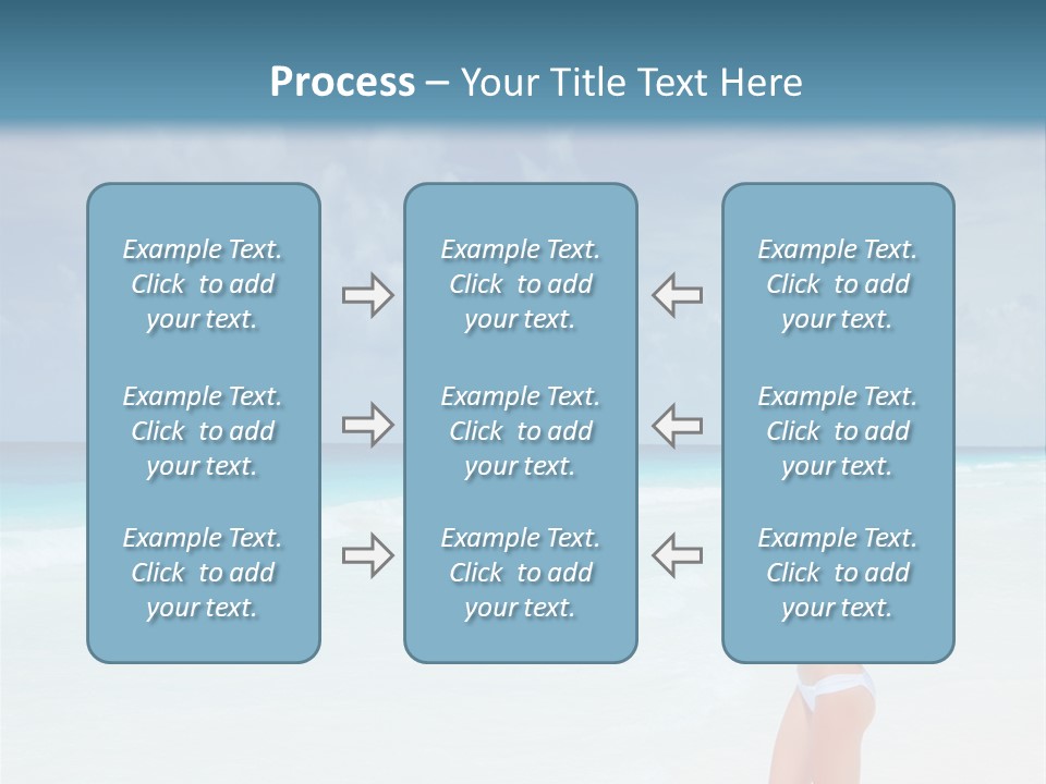 Relaxing Travel Sunbathing PowerPoint Template