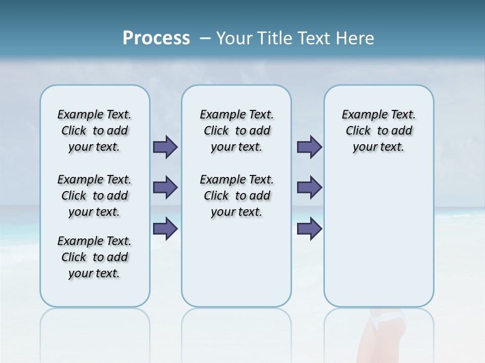 Relaxing Travel Sunbathing PowerPoint Template