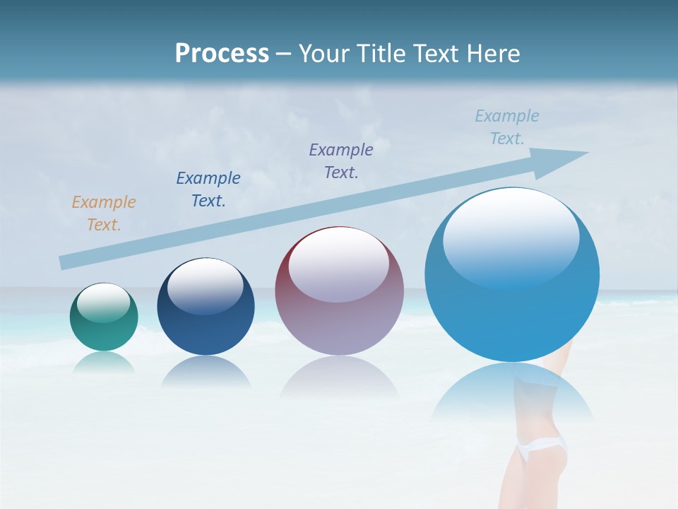 Relaxing Travel Sunbathing PowerPoint Template