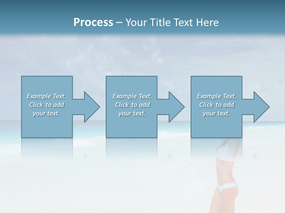 Relaxing Travel Sunbathing PowerPoint Template
