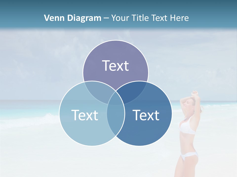 Relaxing Travel Sunbathing PowerPoint Template