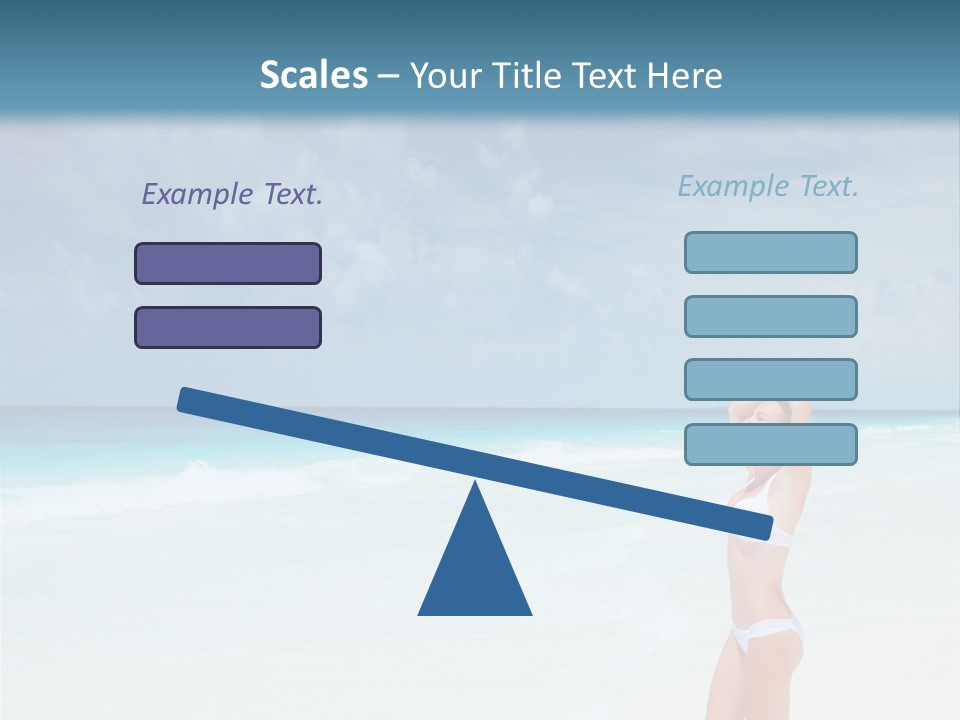 Relaxing Travel Sunbathing PowerPoint Template