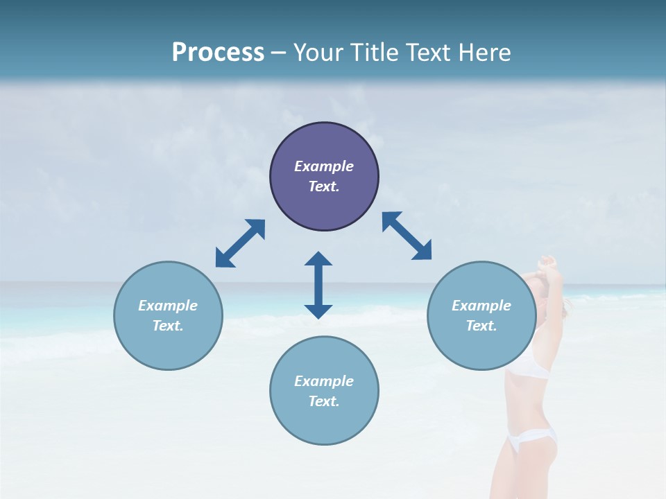 Relaxing Travel Sunbathing PowerPoint Template