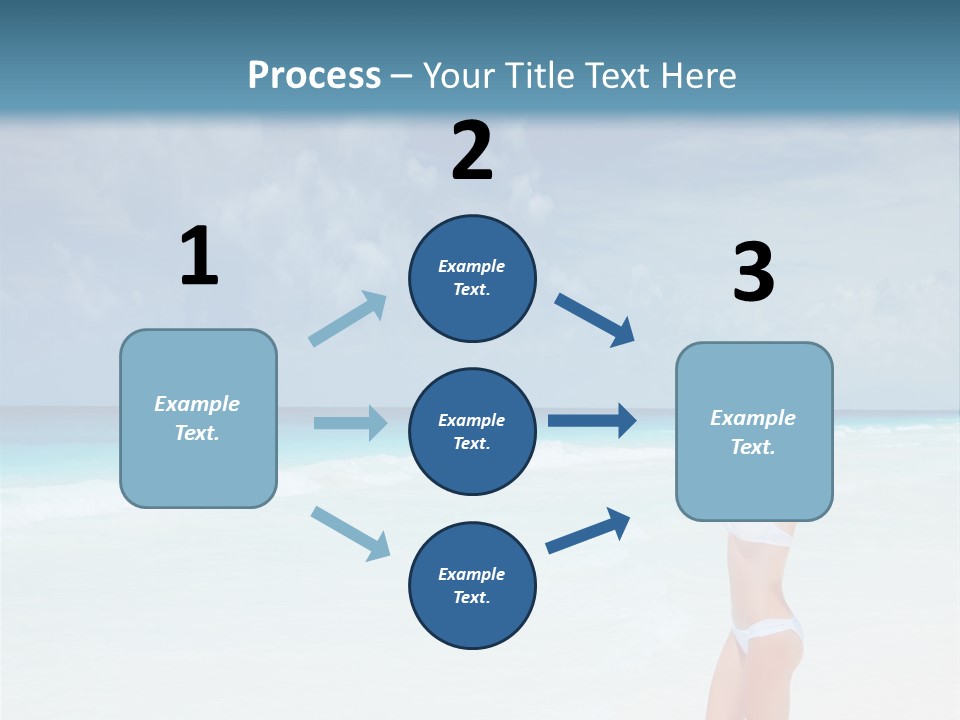 Relaxing Travel Sunbathing PowerPoint Template