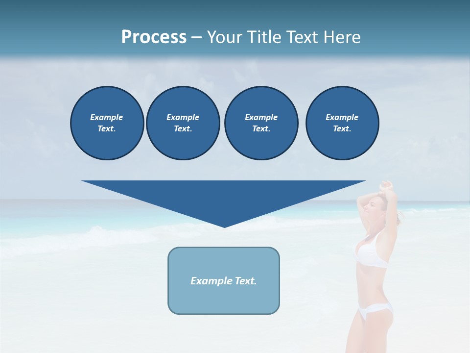 Relaxing Travel Sunbathing PowerPoint Template