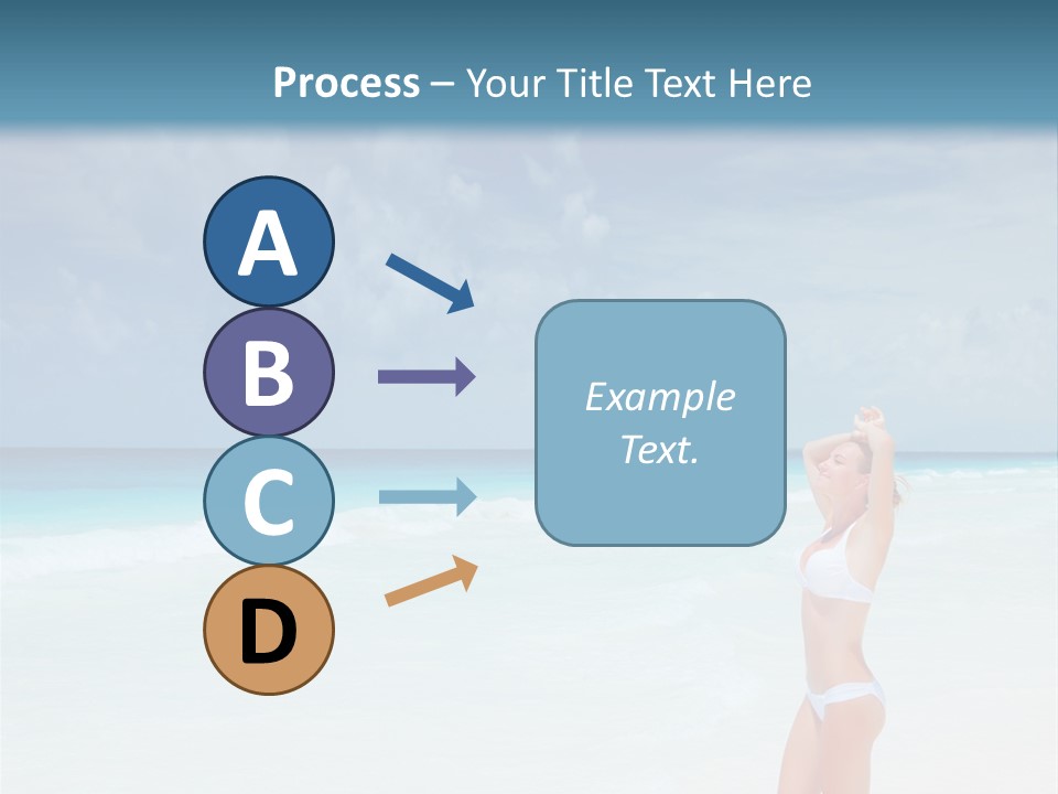 Relaxing Travel Sunbathing PowerPoint Template