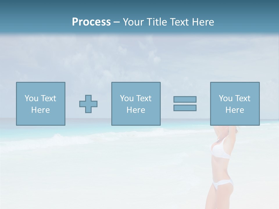 Relaxing Travel Sunbathing PowerPoint Template