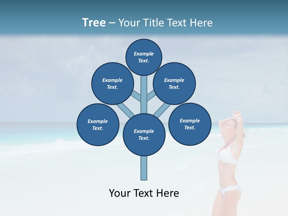 Relaxing Travel Sunbathing PowerPoint Template