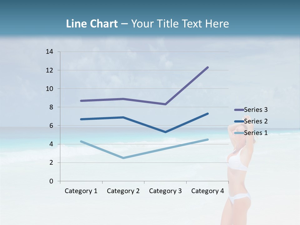 Relaxing Travel Sunbathing PowerPoint Template
