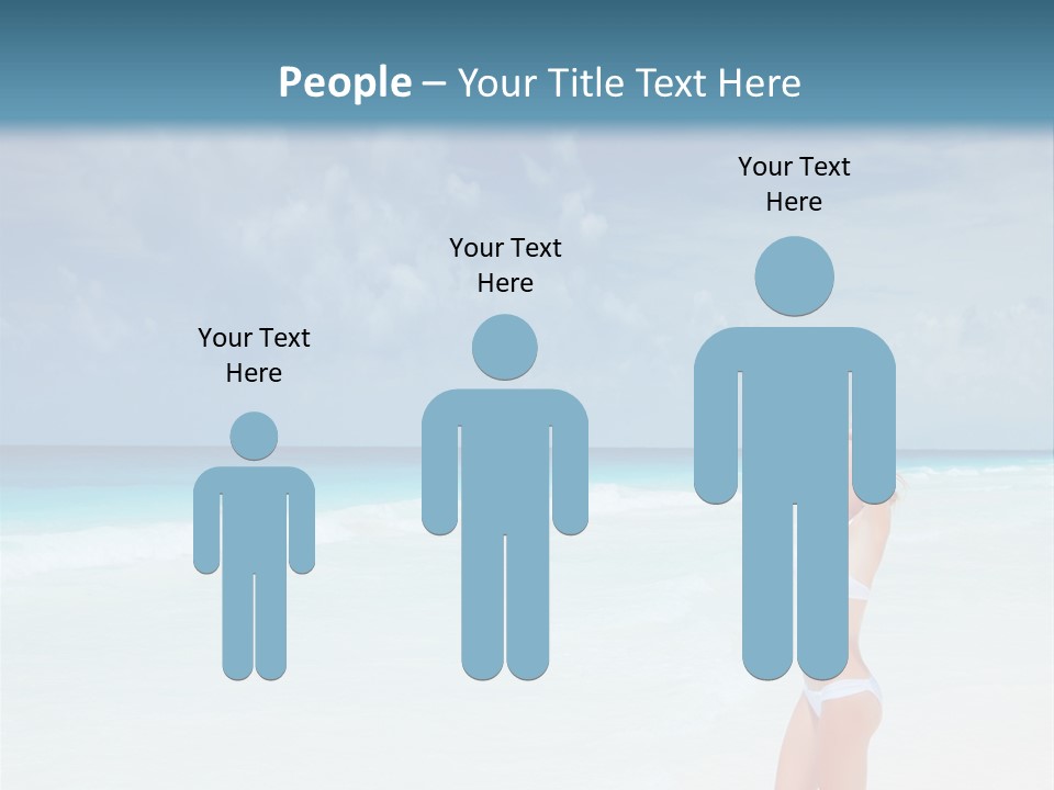 Relaxing Travel Sunbathing PowerPoint Template