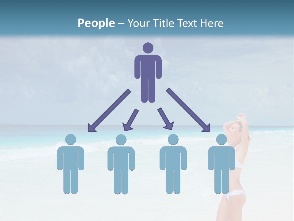 Relaxing Travel Sunbathing PowerPoint Template