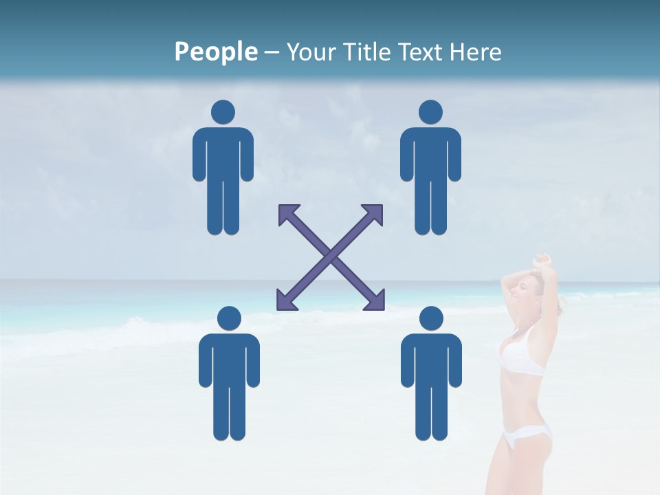 Relaxing Travel Sunbathing PowerPoint Template