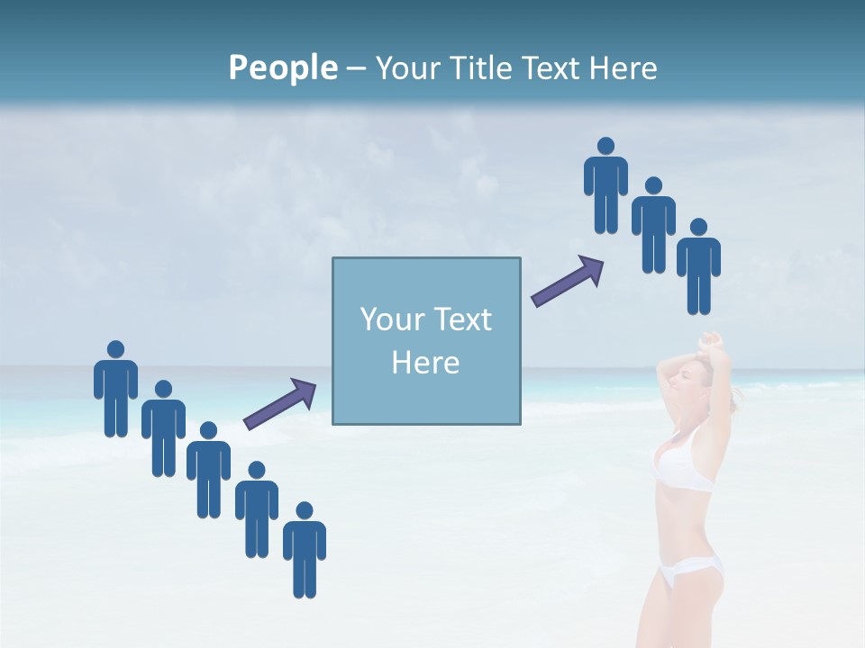 Relaxing Travel Sunbathing PowerPoint Template