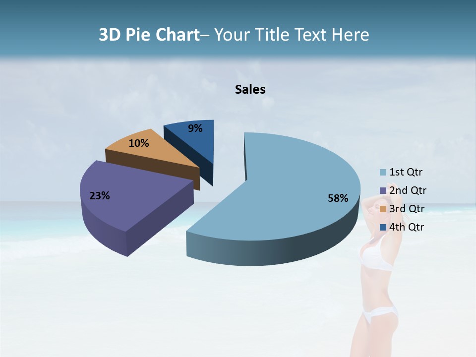 Relaxing Travel Sunbathing PowerPoint Template