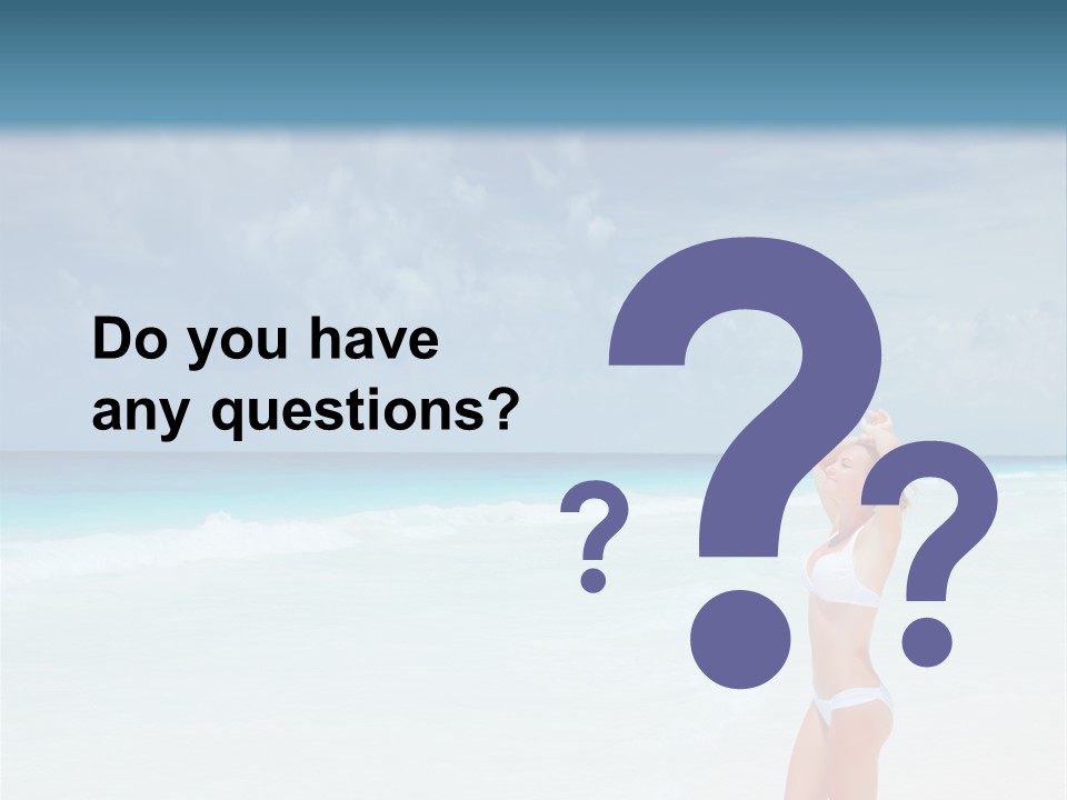 Relaxing Travel Sunbathing PowerPoint Template