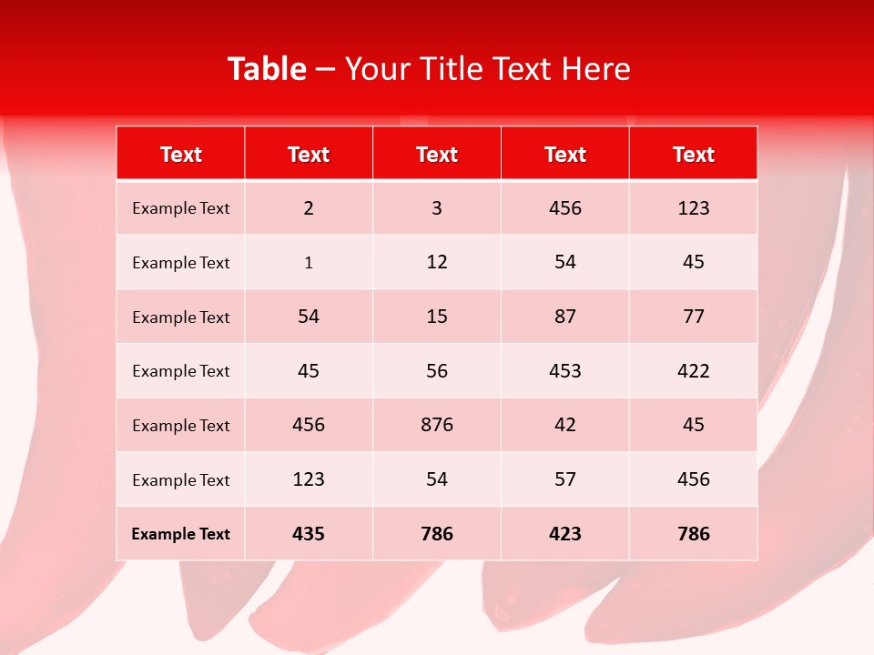 White Background Pepper PowerPoint Template