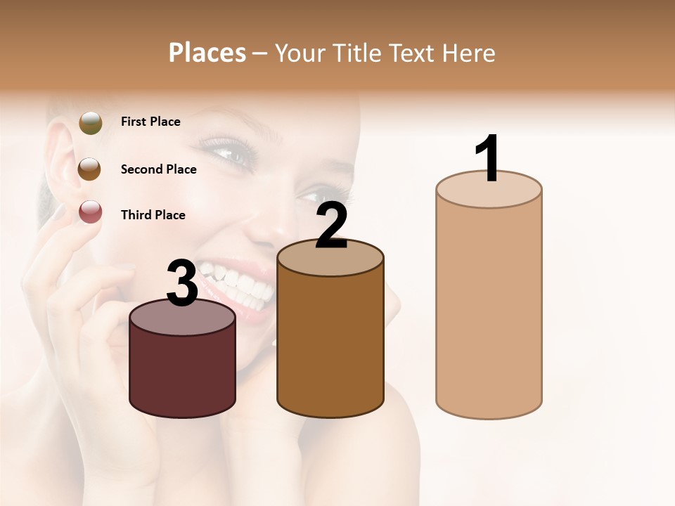 Touching Portrait Cute PowerPoint Template