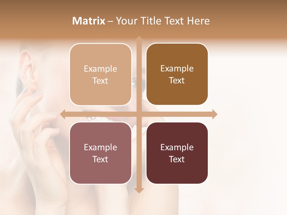 Touching Portrait Cute PowerPoint Template