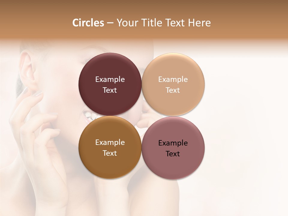 Touching Portrait Cute PowerPoint Template